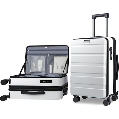 Carry On Luggage with Spinner Wheels & Built-in TSA Lock, Expandable Top Open...