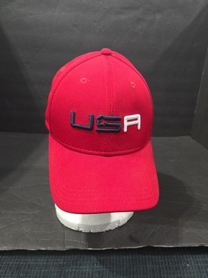Used New Era Golf 2020 USA Ryder Cup Red Golf Hat Size Small/ Medium 