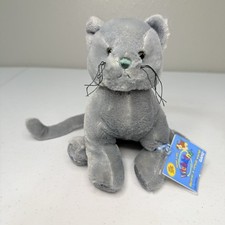 GANZ Webkinz Plush Toy - Charcoal Cat - Sealed Code HM152
