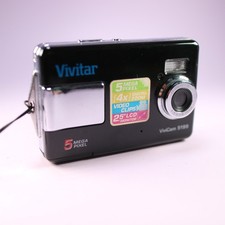 Vivitar Digital Camera Vivicam 5199 5.0MP Black Tested