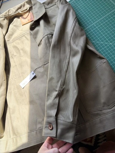 TAYLOR STITCH The RYDER JACKET Yoshiwa Mills Olive Green Size 40 NWT image 7