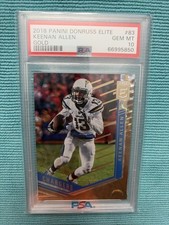 2018 Keenan Allen Elite Gold /5 (#83) PSA 10 Pop 1