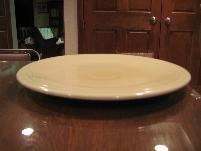Fiesta 15” Chop Plate Vintage Ivory Fiestaware Serving Plate HLC