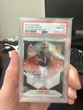 2021 Phoenix-CASE HIT Ja'Marr Chase #105 Black-AUTO (RC,AU) Jersey Match 1/5 SSP
