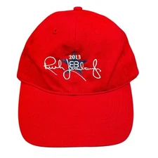 Rush Limbaugh Signature EIB 2013 Red Cap Embroidered Strap Back Hat Adult