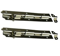 2 StüCk Bolzenriegel 153Mm Schubriegel ÜBerfalle TüRbeschlag Torriegel TüRriegel