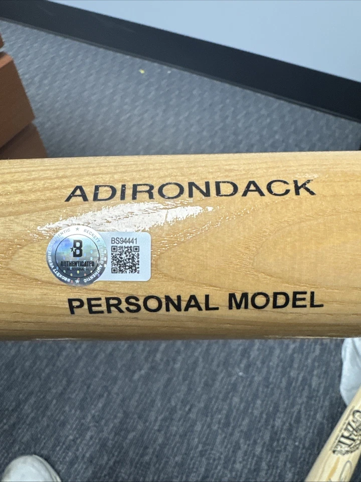 Stan Musial Signed Adirondack Personal Model Bat “3x MVP” Insc Cardinals HOF BAS - Image 3 of 3