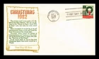 Dr Jim Stamps CHRISTMAS 1962 FIRST DAY OF ISSUE KHOL-KRAFT CACHET COVER