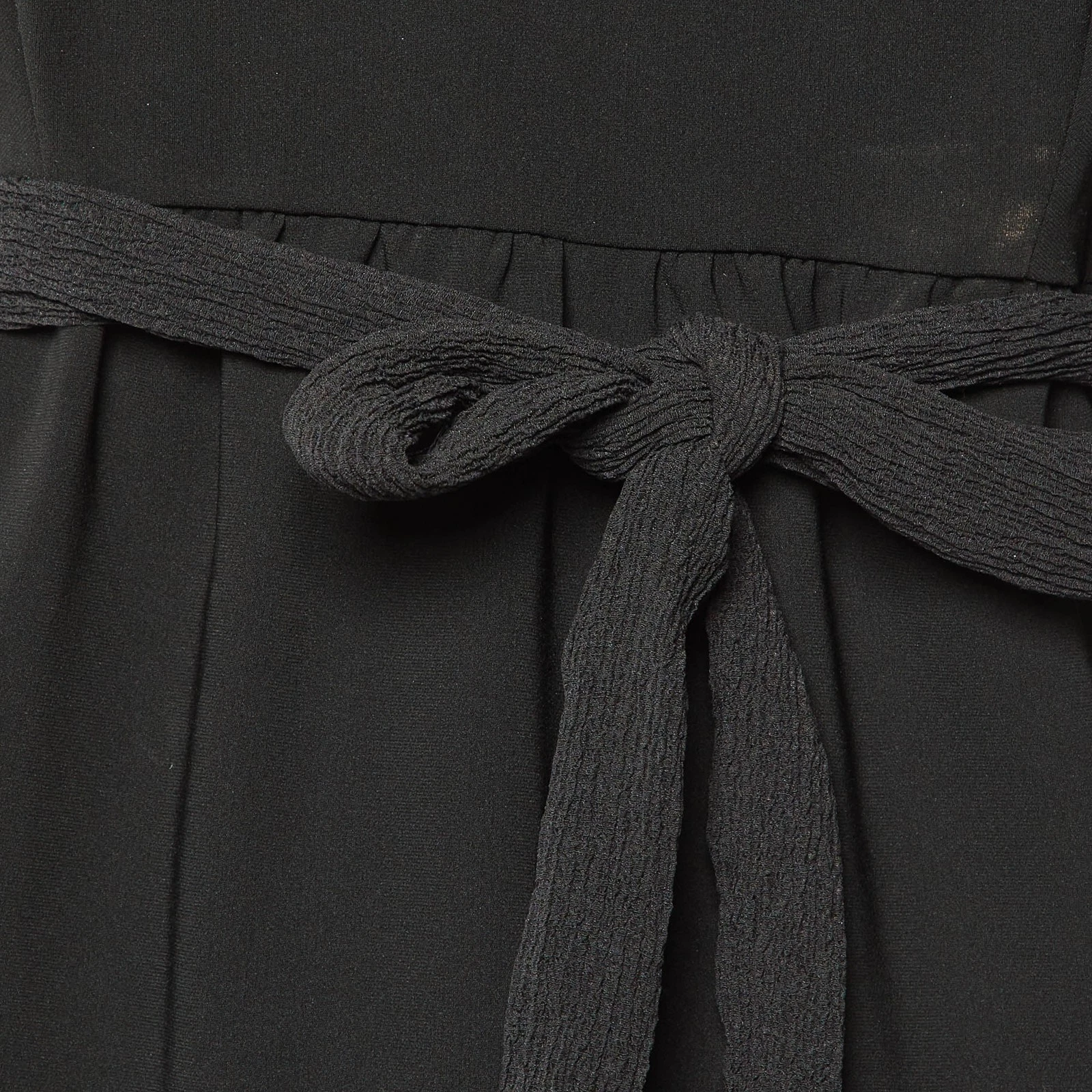 Abito midi Moschino economico e chic nero in crepe S