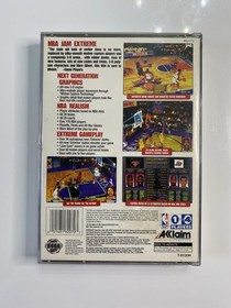 NBA Jam Extreme (Sega Saturn, 1996) Complete CIB w/ Manual Resurfaced Tested