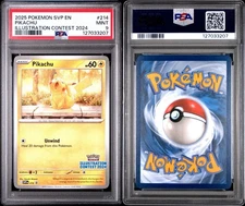 2025 Pokemon SVP EN Illustration Contest 2024 #214 Pikachu Mint PSA 9