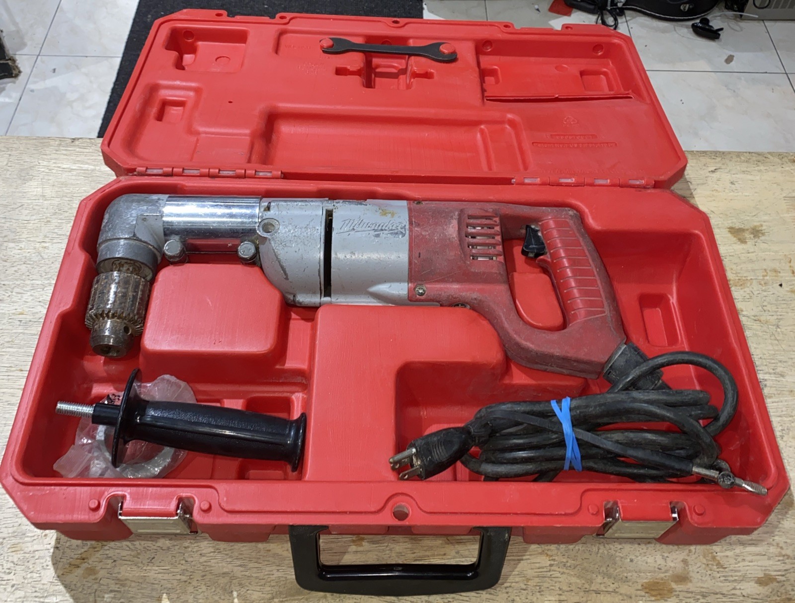 Milwaukee 1107-1 Corded 1/2" Right Angle Drill With Case