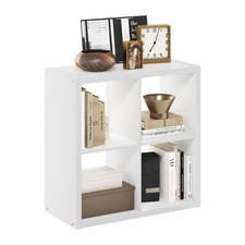 Cube Storage Organizer 4 White Furinno Cubicle Open Back Decorative