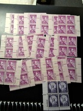 (20) Scott#1036 Abraham Lincoln - 1954 Plate Blocks Of 4 Stamps MNH