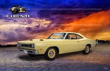 1969 Dodge Hemi Super Bee Poster Print - Customize With Your Ride