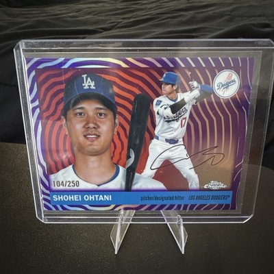 2025 Topps Chrome Platinum Shohei Ohtani Purple Vibrations Refractor /250