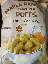Trader Joe's Maple Pancake Gluten Free Corn & Rice Puffs 4oz Each Pack