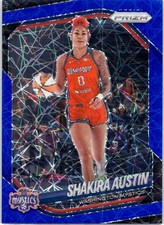 2025 Panini Prizm WNBA #81 Shakira Austin Blue Velocity Prizms