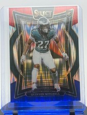 2024 Select Quinyon Mitchell #55 and Devonta Smith Red & Blue Shock Prizm (RC)