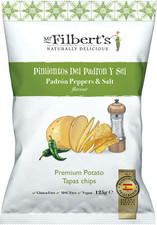 Mr Filberts Padron Peppers & Salt Crisps 125g - Pack of 3