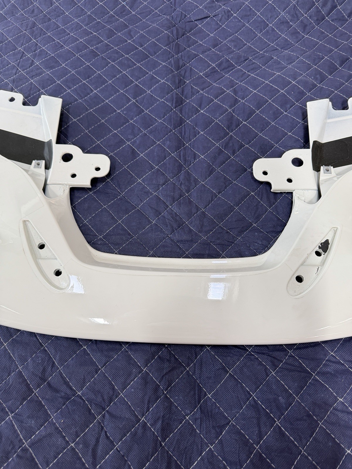 Ferrari 488 GTB OEM Front Lip Finished In Bianco Avus (PPF) 2015-19