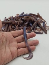 Rare Vtg Discontinued Ditto Gator Tail Blue Brown Worm 46 Count Pack