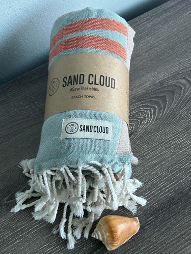 SAND CLOUD Beach Towel 100% Turkish Organic Cotton 37”x67” NEW! - Picture 7 of 10