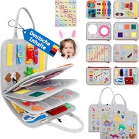 Montessori Busy Board Activity Board Sensorik Lernspielzeug Grau Ab 1 Jahr