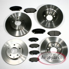 Bremsen Set Ø 320 mm + Ø 284 mm vorne + hinten für Kia Soul II + Hyundai Kona