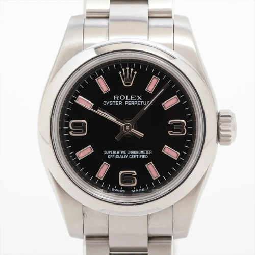 Rolex Oyster Perpetual 26 176200 SS SS AT black dial