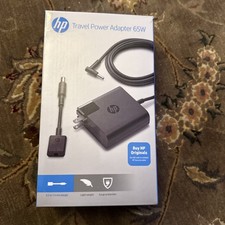 Open Box Genuine HP 19.5V 3.33A 65W Travel AC Adapter