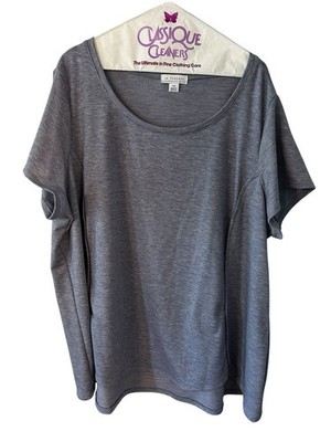 LA Threads Heather Gray Short Sleeve Shirt Size 3XL