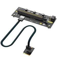 PCIe x16 Slot to M.2 NVMe Adapter Card with 6Pin Power, for 2230/2280 SSD
