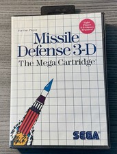 Missile Defense 3-D Sega Master System SMS Authentic Original Complete CIB Game