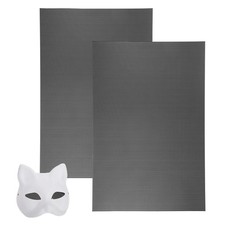 2 Pcs Fursuit Eyes Mesh Sheet for Costume Mask, 7.9x11.8", Black