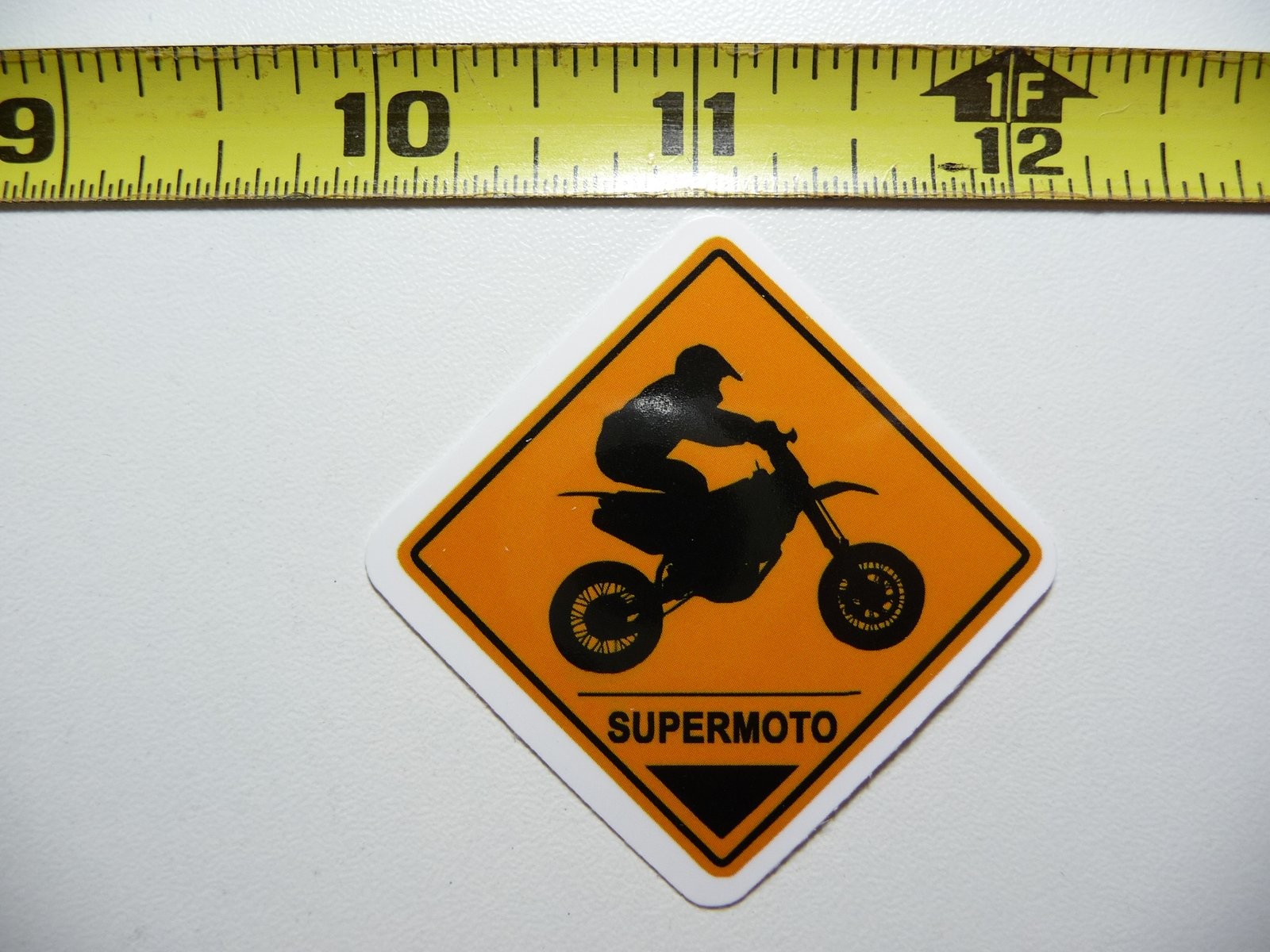 SuperMoto Diamond Motorcycle Decal for Bike Fans & Vets