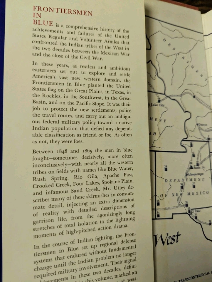 1973 FRONTIERSMEN IN BLUE UNITED STATES ARMY INDIAN Kit Carson by Robert Utley Foto 4 de 4