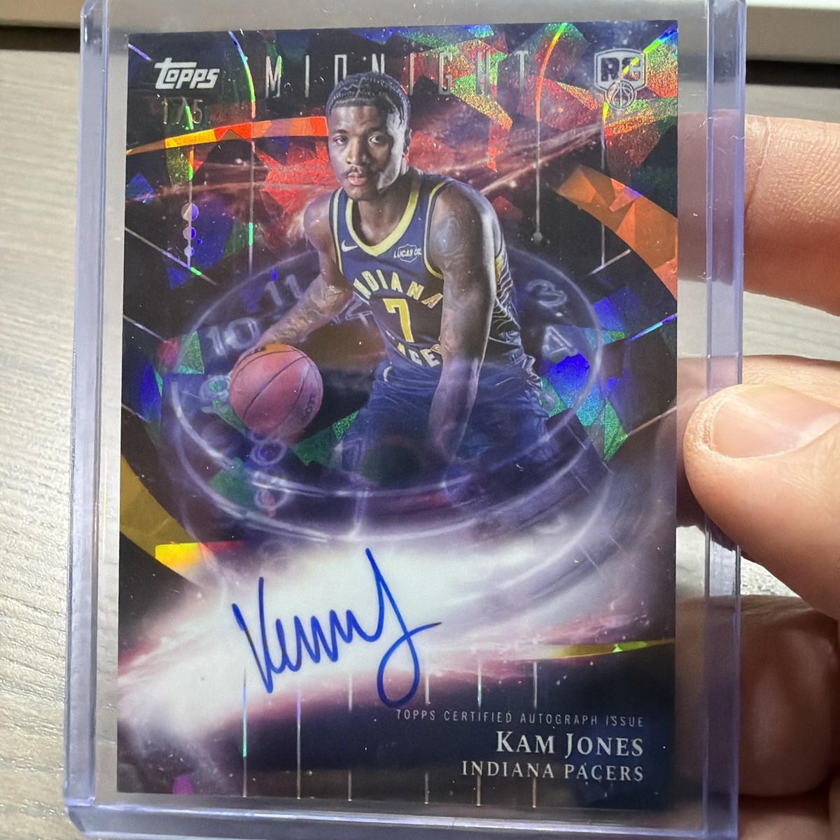 NBAカードTopps KAM JONES ユニ25シリ 2025-26 Topps Midnight Stroke of Midnight KAM JONES 1/5 SSP RC