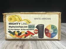 Mighty Line 5S Floor Markers White Arrow 10x6 Box of 50 Industrial NEW Sealed