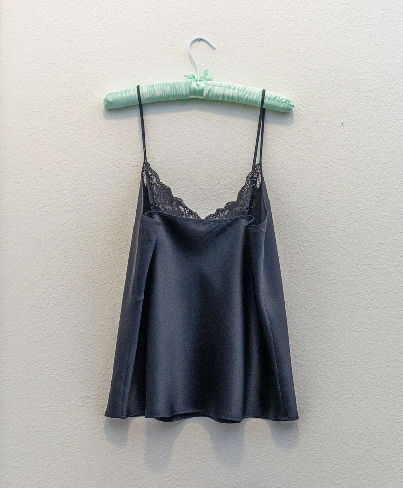 Camisola Julianna Rae 100 % seda nueva sin etiquetas - talla XXL - tinta negra - nunca usada Foto 3 de 3