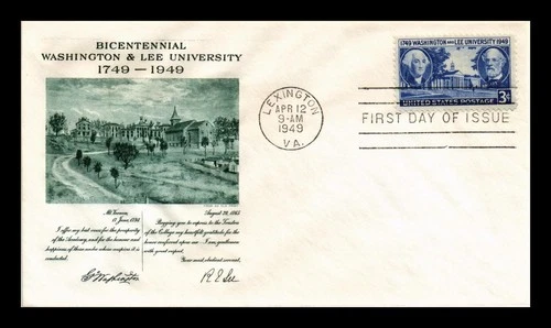 DR JIM STAMPS US COVER WASHINGTON & LEE UNIVERSITY FDC SCOTT 982 FULTON CACHET