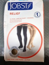 JOBST Relief 20-30 mmHg Compression Stockings Thigh High Beige Small/Petite 95