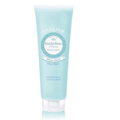 Perlier: ''Muschio Bianco d'Oriente'' Shower Cream, White Musk Scent 8.4 Fluid Oun