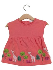 Sense Organics Robe d'Été Fille Rose Girafe Bio (EU 80)