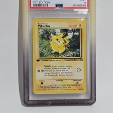 Pikachu Pokémon TCG Grade 9 Jungle Individual Collectible Card
