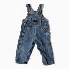 Oshkosh B  Gosh Denim Overalls Vestbak 24 Months Baby B'Gosh Blue Jean Osh Kosh