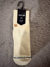 Stance Casual Combed Cotton Blend Quater Height Mid Cushion. Size L. 9-13