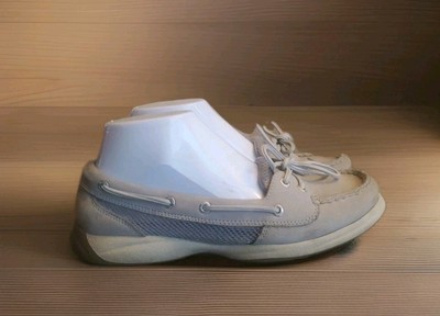 Sperry Top-Sider Laguna Open Mesh Leather Womens 8 Gray