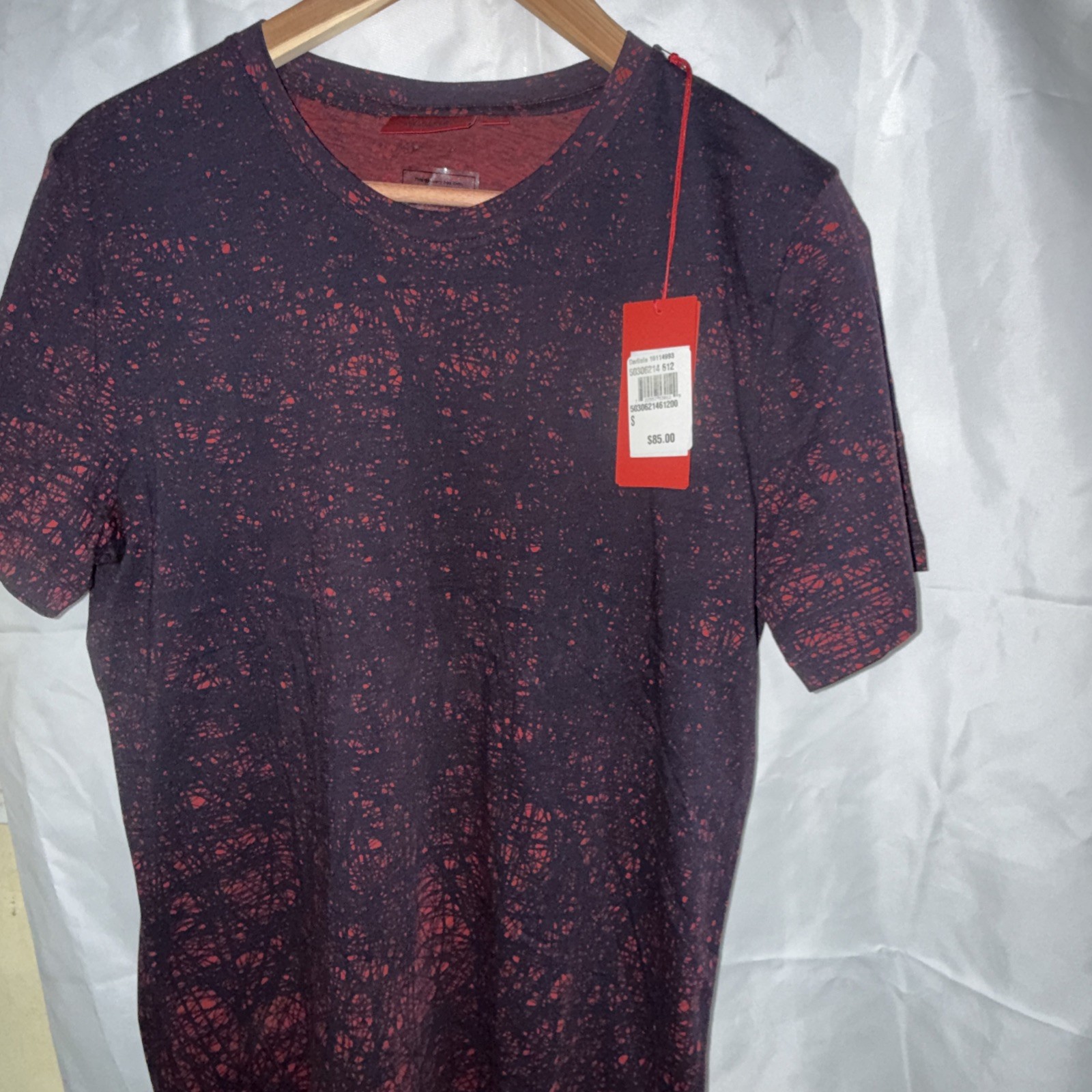 Hugo Boss T Shirt Red/ Black Sz S Brand New 100 % Authentic