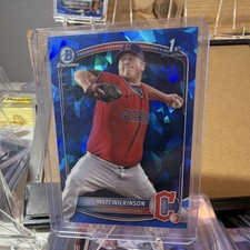 Topps Bowman Sapphire Chrome Prospects Matt Wilkinson BCP-145 Guardians 2024